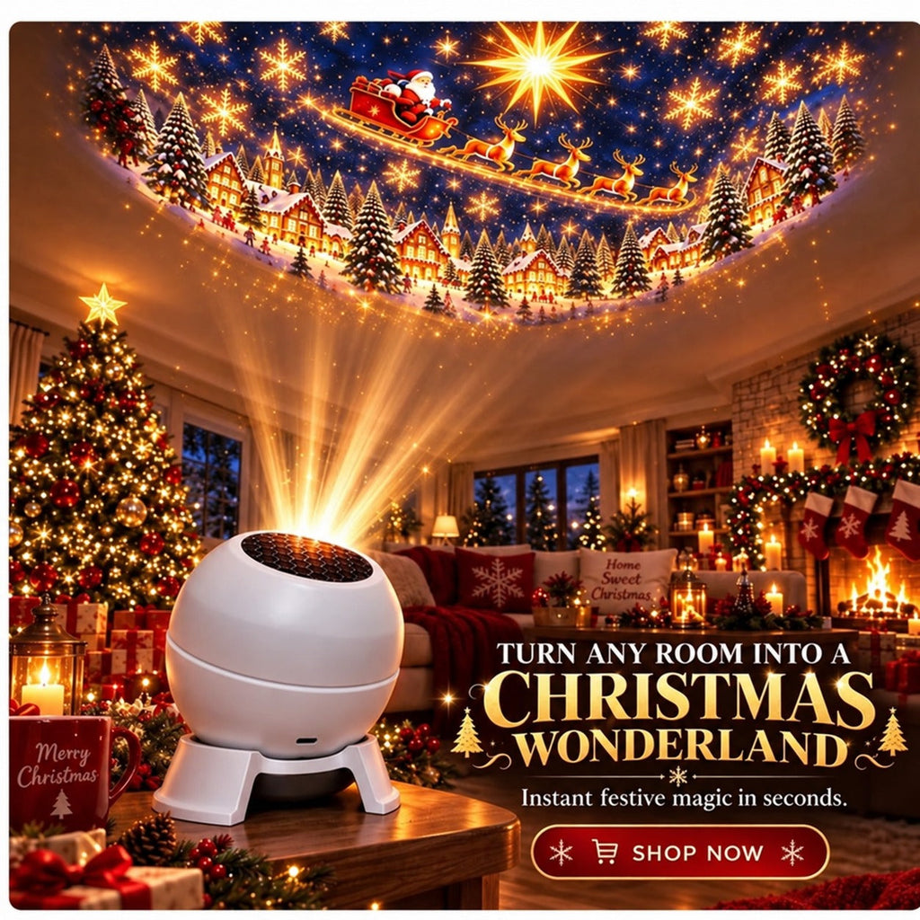 🎄🎅 Christmas Magic Projection Light – Bring Holiday Scenes to Life