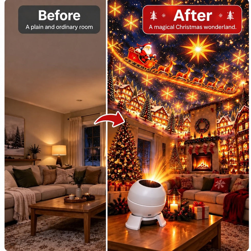 🎄🎅 Christmas Magic Projection Light – Bring Holiday Scenes to Life